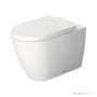 Duravit ME By Starck Wall Faced Toilet Pan, Matte White D4900900-P