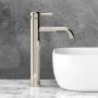 Faucet Strommen Cascade Basin Mixer, Tall 208h, Polished New Nickel 30562-52