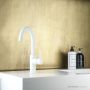 Faucet Strommen Pegasi M Sink Mixer Curve 160, Matte White 30691-80