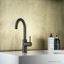 Faucet Strommen Pegasi M Sink Mixer Curve 160, Antique Brass Medium 30691-83