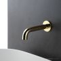 Faucet Strommen Pegasi M Wall Basin Spout 150, Polished Liberty Gold 30723-51