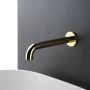 Faucet Strommen Pegasi M Wall Basin Spout 200, Polished Liberty Gold 30724-51