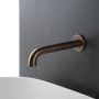 Faucet Strommen Pegasi M Wall Basin Spout 200, Antique Brass Light 30724-84