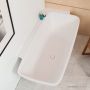 Faucet Strommen Silkstone Elbe Corner Bath R, Satin White 30802-33
