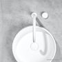 Faucet Strommen Zero Progresiv Smooth Hob Basin Mixer Tall Curve, Matte White 30917-80
