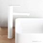 Faucet Strommen Zeos Basin Mixer, Tall 222h, Matte White 35101-80