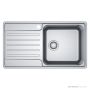 Franke Bell Topmount Single Bowl Sink 860mm, Left Drainer, Stainless BCX611LHD