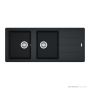 Franke Basis Topmount Double Bowl Sink 1160mm, WWK, Onyx BFG621ON-B