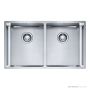 Franke Bolero Top, Flush & Under Mount Double Bowl Sink 782mm, DT360, RM44, Stainless BOX220-36