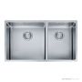 Franke Bolero Top, Flush & Under Mount 1 & 1/2 Double Bowl Sink 780mm, SBR, HOF, RM44, DT360, Stainless BOX220-42/29 SBR