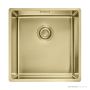 Franke Mythos Masterpiece Top, Flush & Under Mount Single Bowl Sink 440mm, Stainless Steel BXM210-40GD