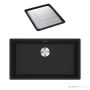 Franke Maris Undermount Single Bowl Sink 753mm, DT651, Matt Black MRG110-72MB-FPC