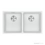 Franke Maris Undermount Double Bowl Sink 753mm, Polar White MRG120-35PW-B