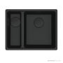 Franke Maris Undermount 1 & 1/2 Double Bowl Sink 553mm, SBL, Matt Black MRG160SBLMB-B
