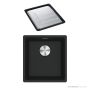 Franke Maris Flushmount Single Bowl Sink 403mm, DT651, Matt Black MRG210-37MB-FPC
