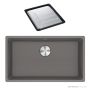 Franke Maris Flushmount Single Bowl Sink 753mm, DT651, Stone Grey MRG210-72SG-FPC