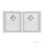 Franke Maris Flushmount Double Bowl Sink 753mm, Polar White MRG220-35PW-B