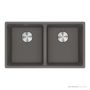 Franke Maris Flushmount Double Bowl Sink 753mm, Stone Grey MRG220-35SG-B