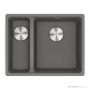 Franke Maris Flushmount 1 & 1/2 Double Bowl Sink 553mm, SBL, Stone Grey MRG260SBLSG-B