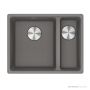 Franke Maris Flushmount 1 & 1/2 Double Bowl Sink 553mm, SBR, Stone Grey MRG260SBRSG-B