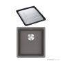 Franke Maris Granite Topmount Single Bowl Sink 410mm, DT651, Stone Grey MRG610-37SG-FPC