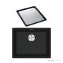 Franke Maris Granite Topmount Single Bowl Sink 560mm, DT651, Matt Black MRG610-52MB-FPC