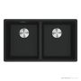 Franke Maris Topmount Double Bowl Sink 760mm, Matt Black MRG 620/35-35B MB