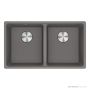 Franke Maris Topmount Double Bowl Sink 760mm, Stone Grey MRG 620/35-35B SG