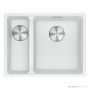 Franke Maris Topmount 1 & 1/2 Double Bowl Sink 560mm, SBL, Polar White MRG 660/34-15B SBL PW