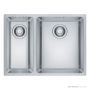 Franke Maris Top, Flush & Under Mount 1 & 1/2 Double Bowl Sink 591mm, SBL, HOF, WWK, Stainless MRX260-34/19 SBL