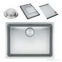 Franke Mythos Undermount Single Bowl Sink 590mm, PB835, RM081, DT288, Stainless MYX110-55FPC