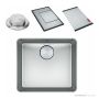 Franke Mythos Top & Flush Mount Single Bowl Sink 462mm, PB835, RM081, DT288, Stainless MYX210-45FPC