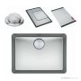 Franke Mythos Top & Flush Mount Single Bowl Sink 562mm, PB835, RM081, DT288, Stainless MYX210-55FPC