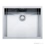 Franke Planar Top, Flush & Under Mount Laundry Tub 580mm, Overflow, Stainless PPX210-54LTB