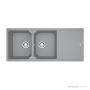 Franke Urban Topmount Double Bowl Sink 1160mm, Reversible Drainer, Stone Grey UBG621REV SG