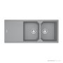 Franke Urban Topmount Double Bowl Sink 1160mm, 1th, Left Drainer, Stone Grey UBG621SGLHD
