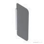 Geberit Urinal Partition Rectangle, Grey 115.211.CD.1