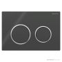 Geberit Kappa21 Flush Button, Black with Chrome Trim 115.240.KM.1