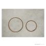 Geberit Sigma21 Flush Button, Concrete Look, Red Gold Trim 115.650.JV.1