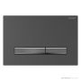 Geberit Sigma50 Flush Button, Brushed Black Chrome, Black Chrome Trim 115.671.QD.2