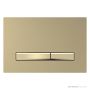Geberit Sigma50 Flush Button, Brushed Brass, Brass Trim 115.672.QF.2