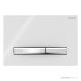 Geberit Sigma50 Flush Button, White with Brushed Chrome Button 115.788.11.2