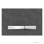 Geberit Sigma50 Flush Button, Slate with Brushed Chrome Button 115.788.JM.2