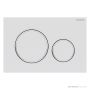 Geberit Sigma20 Flush Button, Finger Print Resistant, Matt White with White Trim 115.882.01.1