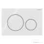 Geberit Sigma20 Flush Button, White with Matt White Trim 115.882.11.1