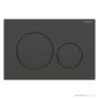 Geberit Sigma20 Flush Button, Finger Print Resistant, Matt Black with Black Trim 115.882.16.1