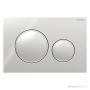 Geberit Sigma20 Flush Button, Chrome with Satin Trim 115.882.KH.1
