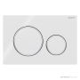 Geberit Sigma20 Flush Button, White with Chrome Trim 115.882.KJ.1