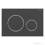 Geberit Sigma20 Flush Button, Black with Chrome Trim 115.882.KM.1