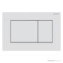 Geberit Sigma30 Flush Button, Finger Print Resistant, Matt White with White Trim 115.883.01.1